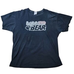 Vintage Edmonton Alberta Legendary Radio Station Band Tee Black T-Shirt Y2K